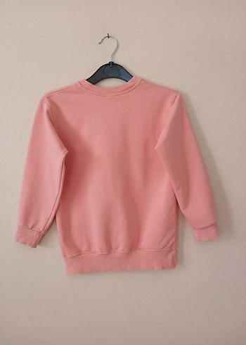 Pembe Barbie Baskılı Kız Sweatshirt 7 8 yaş - Görsel 6