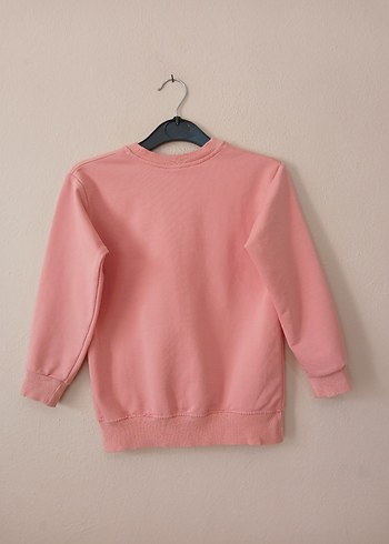 Pembe Barbie Baskılı Kız Sweatshirt 7 8 yaş - Görsel 9