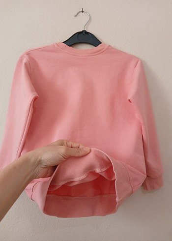 Pembe Barbie Baskılı Kız Sweatshirt 7 8 yaş - Görsel 11