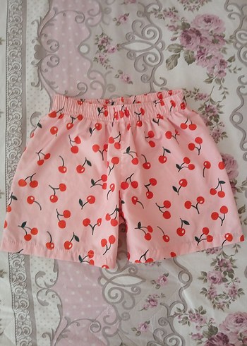 Kız Çocuk Kiraz Desenli Bol Kesim Şort 8 9 yaş - Görsel 12