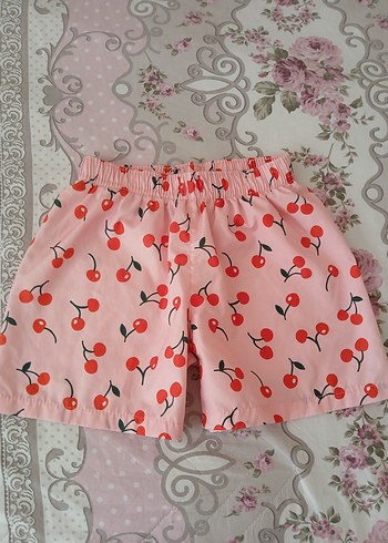 Kız Çocuk Kiraz Desenli Bol Kesim Şort 8 9 yaş - Görsel 16