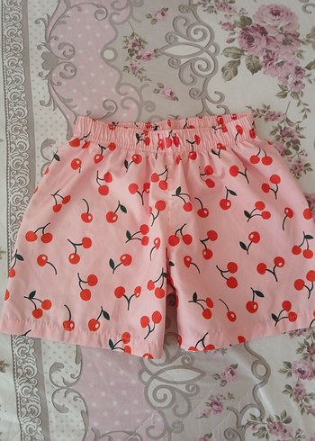 Kız Çocuk Kiraz Desenli Bol Kesim Şort 8 9 yaş - Görsel 14