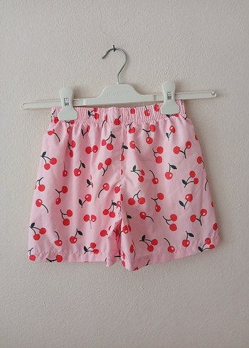 Kız Çocuk Kiraz Desenli Bol Kesim Şort 8 9 yaş - Görsel 5