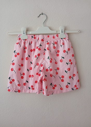 Kız Çocuk Kiraz Desenli Bol Kesim Şort 8 9 yaş - Görsel 7