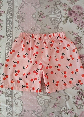 Kız Çocuk Kiraz Desenli Bol Kesim Şort 8 9 yaş - Görsel 20