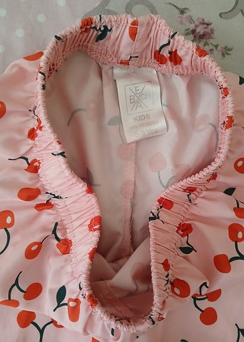 Kız Çocuk Kiraz Desenli Bol Kesim Şort 8 9 yaş - Görsel 10