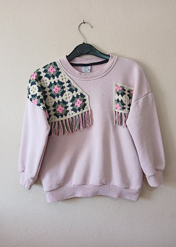 zara marka sweatshirt  Motif Detaylı 7 8 yaş - Görsel 12