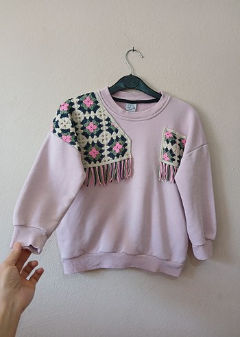 zara marka sweatshirt  Motif Detaylı 7 8 yaş - Görsel 6