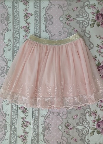 Kız Çocuk Pembe Dantel Etek 8 9 yaş - Görsel 18