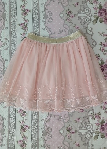 Kız Çocuk Pembe Dantel Etek 8 9 yaş - Görsel 17