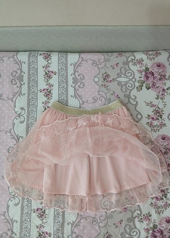 Kız Çocuk Pembe Dantel Etek 8 9 yaş - Görsel 19
