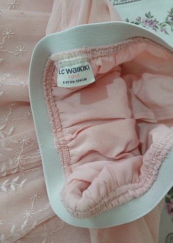 Kız Çocuk Pembe Dantel Etek 8 9 yaş - Görsel 16
