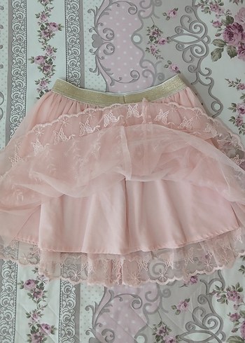 Kız Çocuk Pembe Dantel Etek 8 9 yaş - Görsel 20