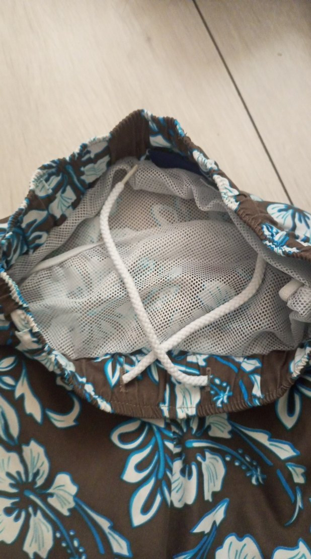 Bohem Desenli Kahverengi Erkek Mayo Şortu - Görsel 2