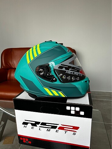 SIFIR TURKUAZ RS2 KASK M ve L BEDEN MOTOSİKLET KASKI MOTOR KASKI