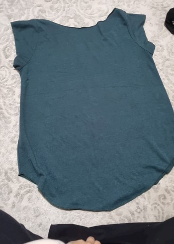 Turkuaz Hamile Tişörtü, Rahat Kesim, Baskılı - Görsel 2