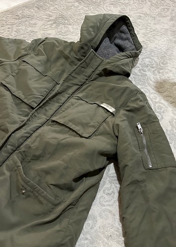 Gri Erkek Çocuk Fermuarlı Mont - Görsel 2