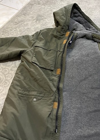 Gri Erkek Çocuk Fermuarlı Mont - Görsel 4