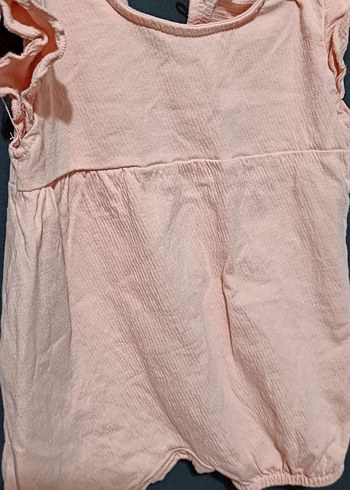 H&M Pembe Fırfırlı Bebek Kız Tulum