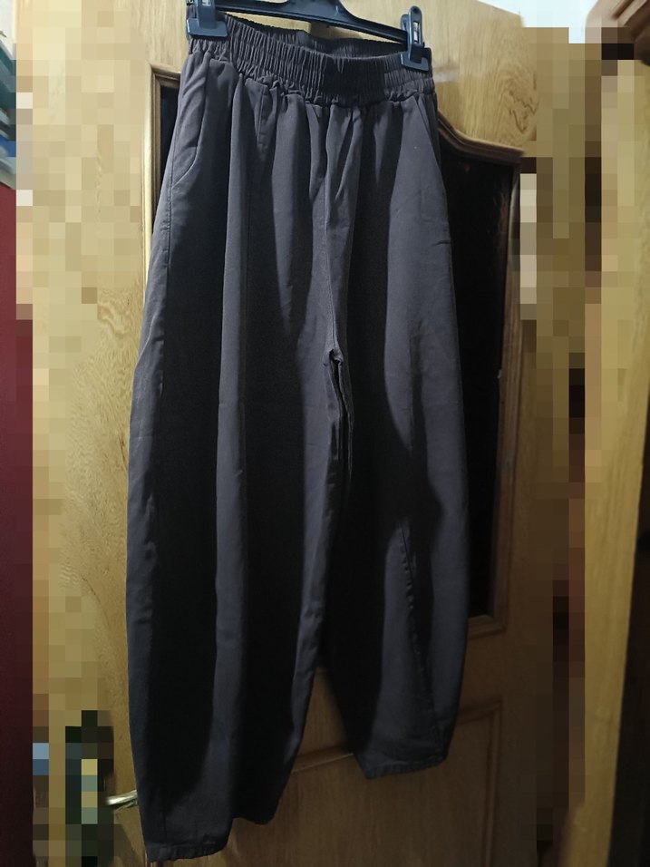 Kadın Keten Pilili Rahat Pantolon - Görsel 2