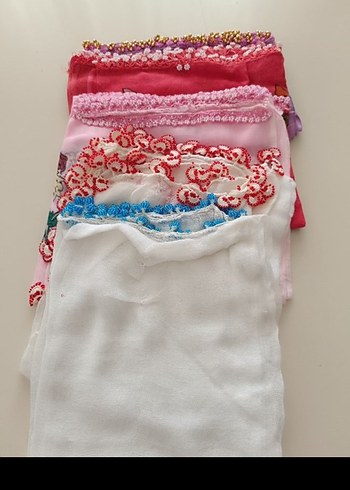 Dantel Detaylı Çok Renkli Kadın Fular - Görsel 4