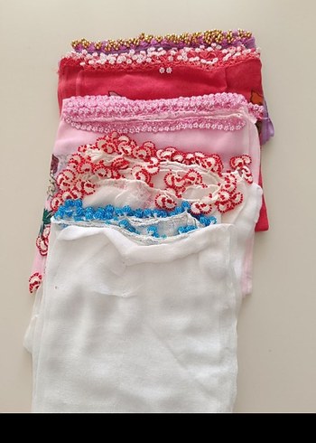 Dantel Detaylı Çok Renkli Kadın Fular - Görsel 2