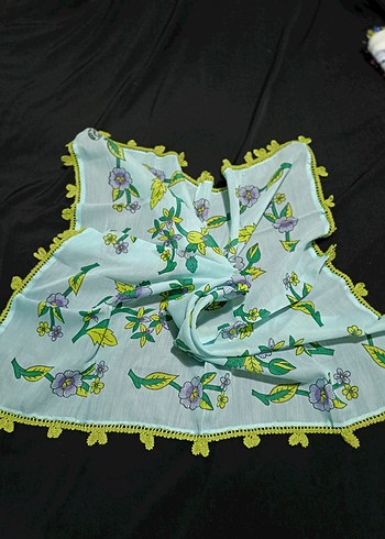 Dantel Detaylı Çok Renkli Bohem Kadın Fuları - Görsel 3