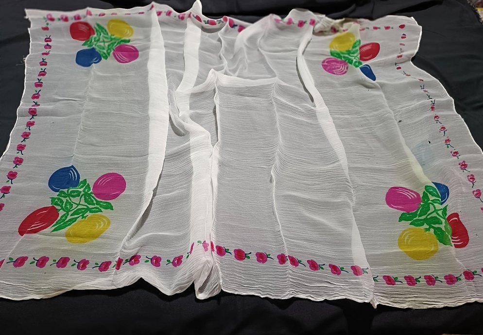 Meşhur elmalı antika ipek şal - Görsel 2