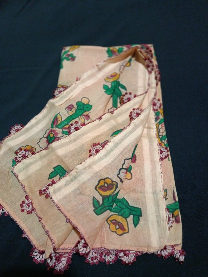 Dantel Detaylı Çok Renkli Bohem Kadın Fuları - Görsel 2