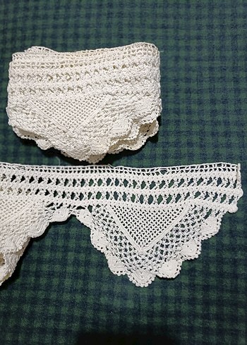 El Örgüsü Beyaz Dantel Örtü - Görsel 2