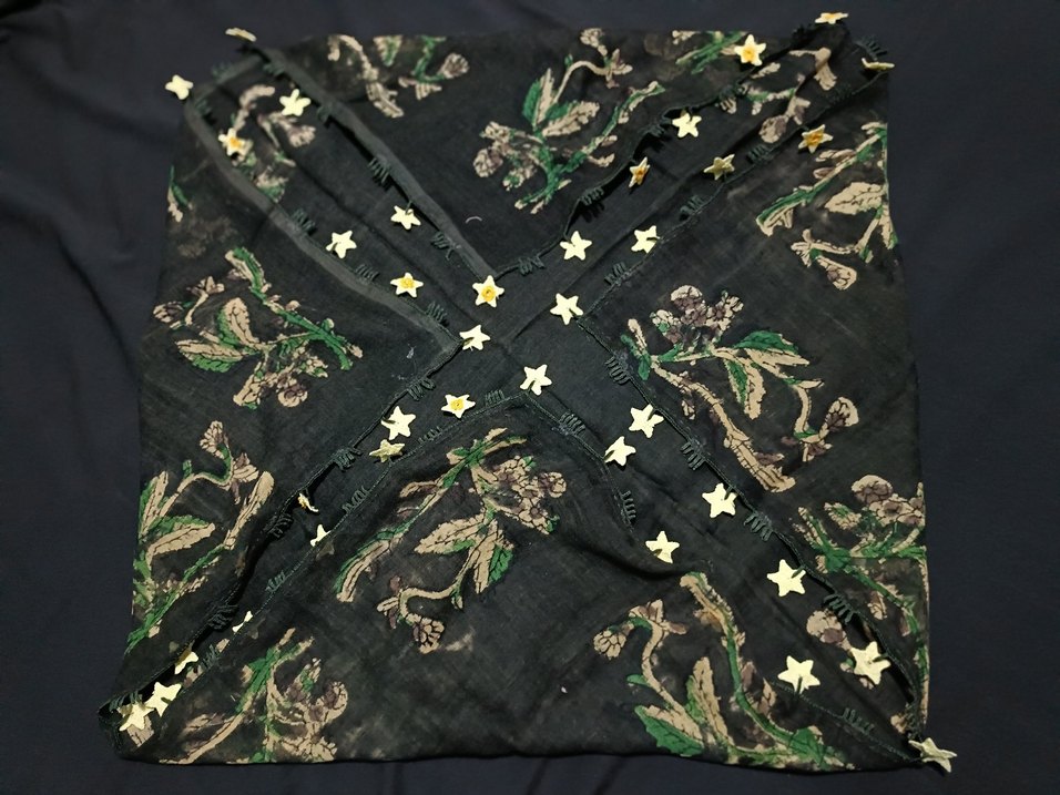 Sarı Dantel Detaylı Kadın Şal - Görsel 5