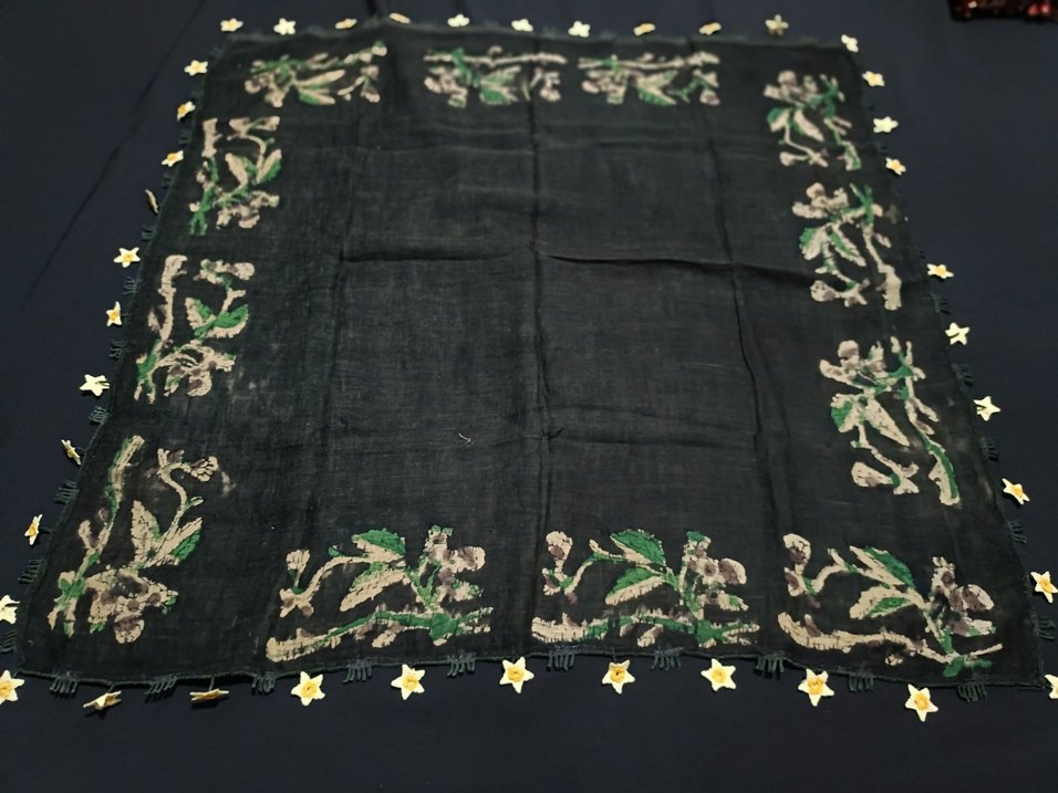 Sarı Dantel Detaylı Kadın Şal - Görsel 3