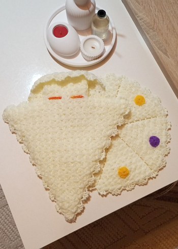 Krem renk çeyizlik 2 li lif takım - Görsel 2