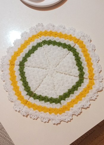 Renkli Örgü Banyo lif takımı - Görsel 3