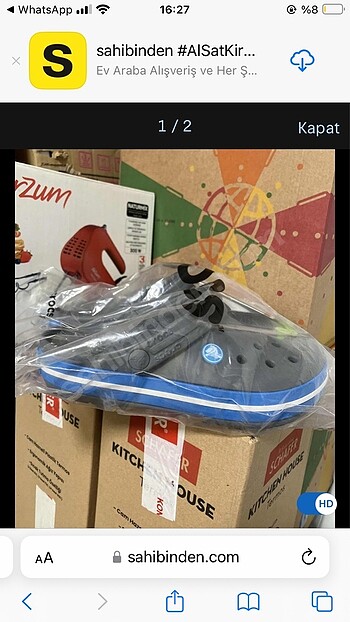 Crocs Crocs crocband etiketli terlik