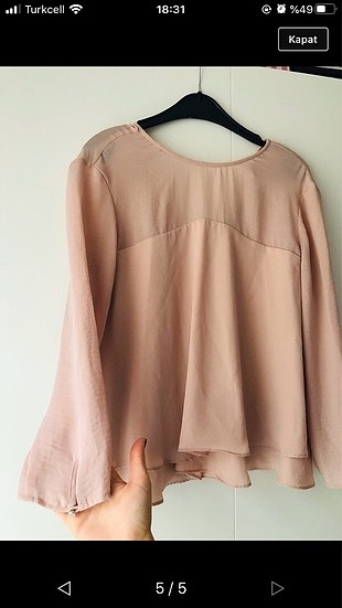 Bershka tüllü bluz