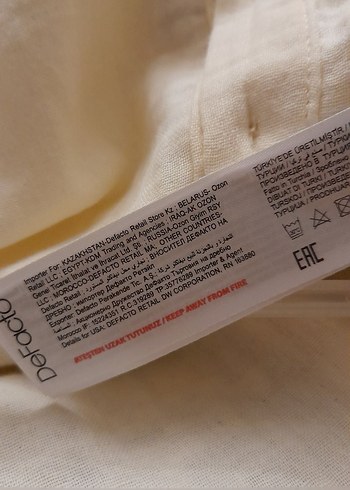 Kız Çocuk Beyaz Pamuklu Düğmeli Bluz - Görsel 5