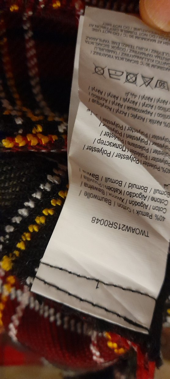 Kırmızı Ekose Mini Şortlu Etek - Görsel 2