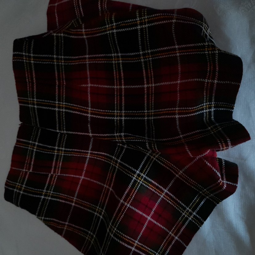 Kırmızı Ekose Mini Şortlu Etek - Görsel 5