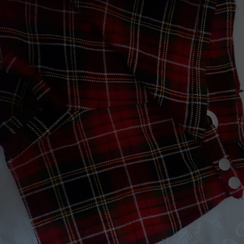 Kırmızı Ekose Mini Şortlu Etek - Görsel 4