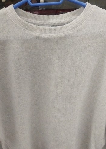 Diğer Gri Bisiklet Yaka Kadın Sweatshirt
