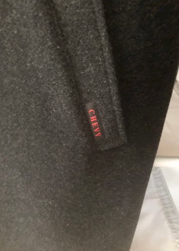 Gri Düğmeli Erkek Midi Kaban - Görsel 2