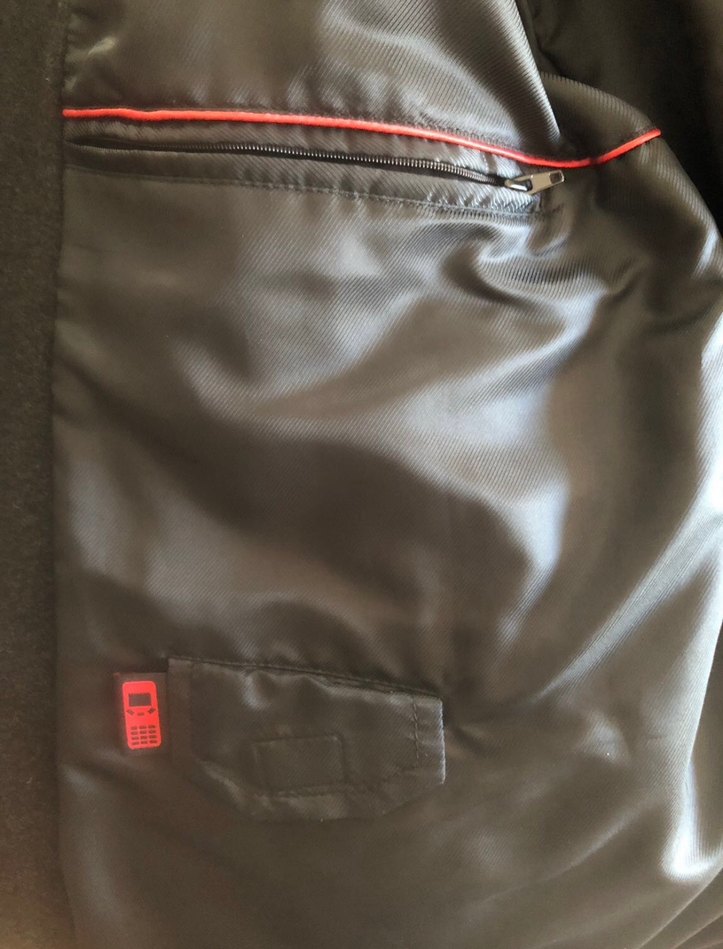 Gri Düğmeli Erkek Midi Kaban - Görsel 5