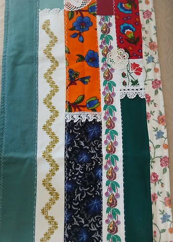 Nakışlı Bohem Çok Renkli runner - Görsel 2