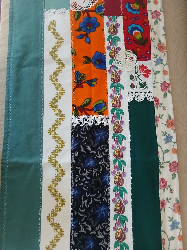 Nakışlı Bohem Çok Renkli runner - Görsel 2