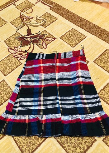 Düğmeli Renkli Mini Etek - Görsel 2