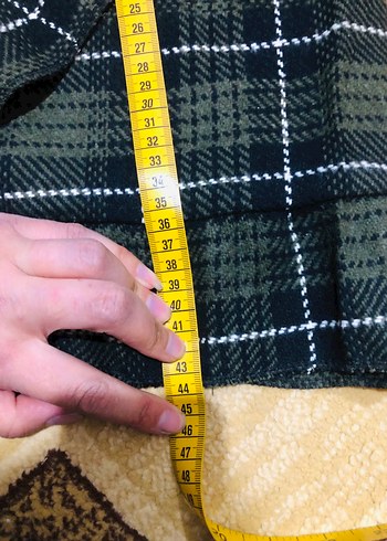 Yeşil Ekose Mini Etek SATILDI - Görsel 4