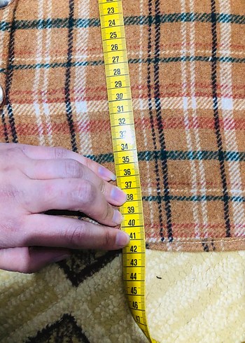 Düğmeli Ekose Mini Etek - Görsel 4