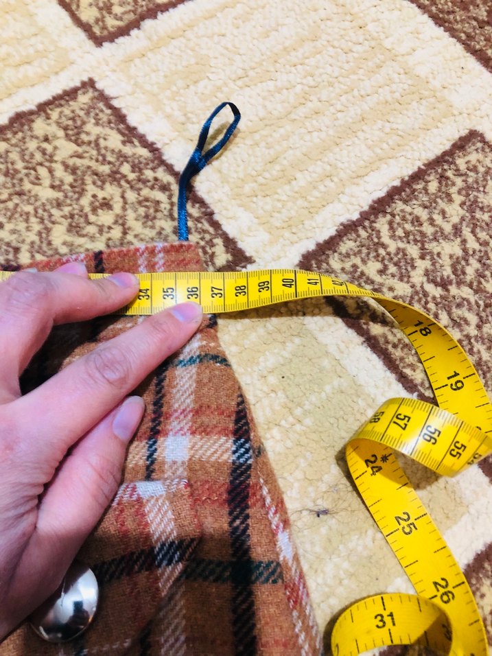 Düğmeli Ekose Mini Etek - Görsel 3