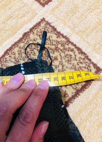 Kadın Ekose Örgü Mini Etek - Görsel 3